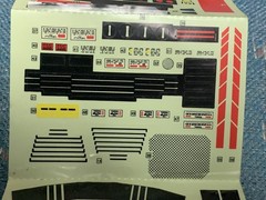 Vintage 1985 Transformers G1 Jetfire Partial Sticker Sheet Decals and Booklet