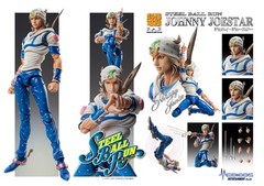 Medicos Super Action Statue JoJo’s Bizarre Adventure Johnny Joestar & pinbadge
