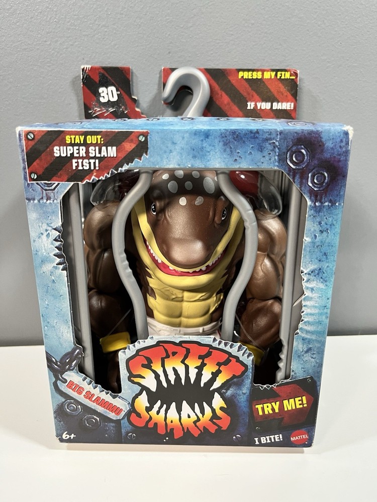 Street Sharks 30th Anniversary Big Slammu Figure 2024 Mattel NEW In Box