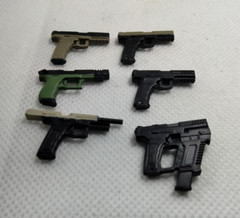 9mm Semi Auto Pistol 1/12 Scale Weapon Action Figure Accessory Force