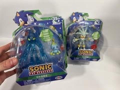 Jakks Pacific Sonic the Hedgehog 35th CHAOS w/CHAO & SILVER 4″ Action Figure