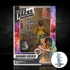 Madame Ruskin Dwarf Tavern Keeper Vitruvian H.A.C.K.S. Series 2 Fantasy 4″