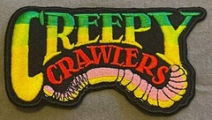 CREEPY CRAWLERS embroidered figure patch logo title emblem action playset bugs