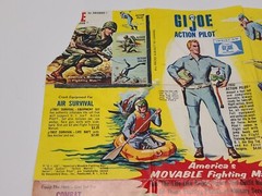 Vintage GI Joe Action Soldier Army Manual Catalog Advertising Fold Out Paper Lot