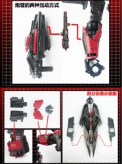 COOL Weapon Shield Upgrade Kit For SS61 Sentinel Prime Filling Parts YYW-09