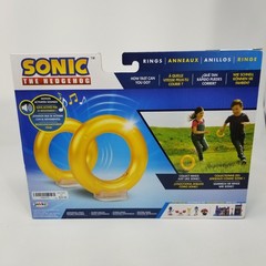 Sonic the Hedgehog Ring Toy Set with Sound Effects for Kids Ages 3 and Up