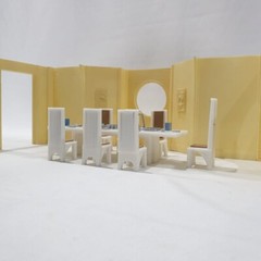 Bespin Cloud City Dining Room Diorama for 6 in Figures