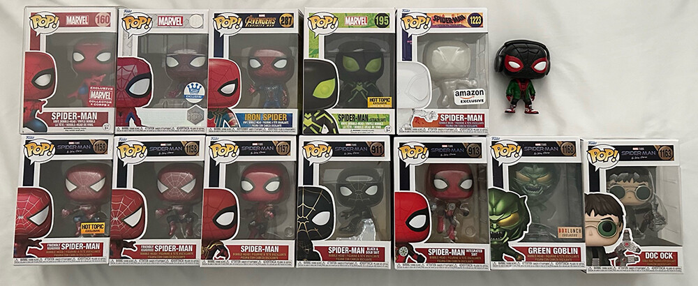Funko Pop! Spider-Man Collection Exclusives, Vaulted, Green Goblin, Doc Ock