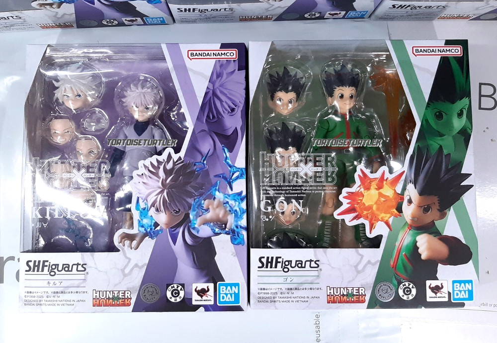 S.H.Figuarts Gon Killua Hunter x Hunter Set of 2 Bandai 5.3in Action Figure