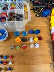 Massive 13 lb Beyblade Lot Metal Fusion Burst Parts Launchers Accessories