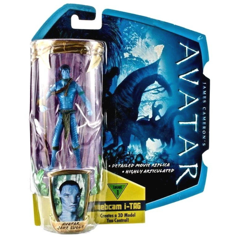 James Cameron’s AVATAR Jake Sully Action Figure webcam i-Tag 2009 Mattel – NEW