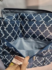 JJ Cole Backpack Diaper Bag Navy Arbor NEW with Defect See Last Picture
