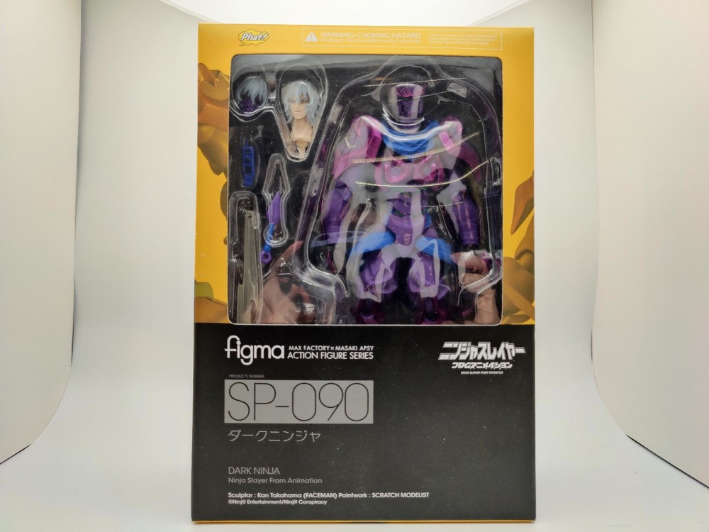 Figma Sp-090 Ninja Slayer From Animation Dark Ninja Action Figure 1/12 Scale