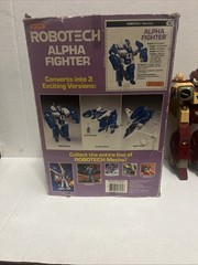 Vintage 1985 Matchbox Robotech Rook Red Alpha Fighter Boxed Styrofoam Incomplete