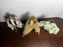 VINTAGE KENNER STAR WARS 1983 ENDOR REBEL HERO FIGURE SET LOT OF 3 LUKE HAN LEIA