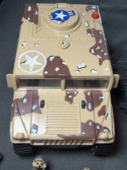 Military Muscle Men 1993 Original San Francisco Toymakers LOT W/ Weapons Hummer