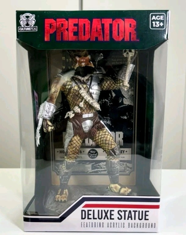 Predator – 9in Deluxe Vinyl Statue By Culture Fly Studios. NIB