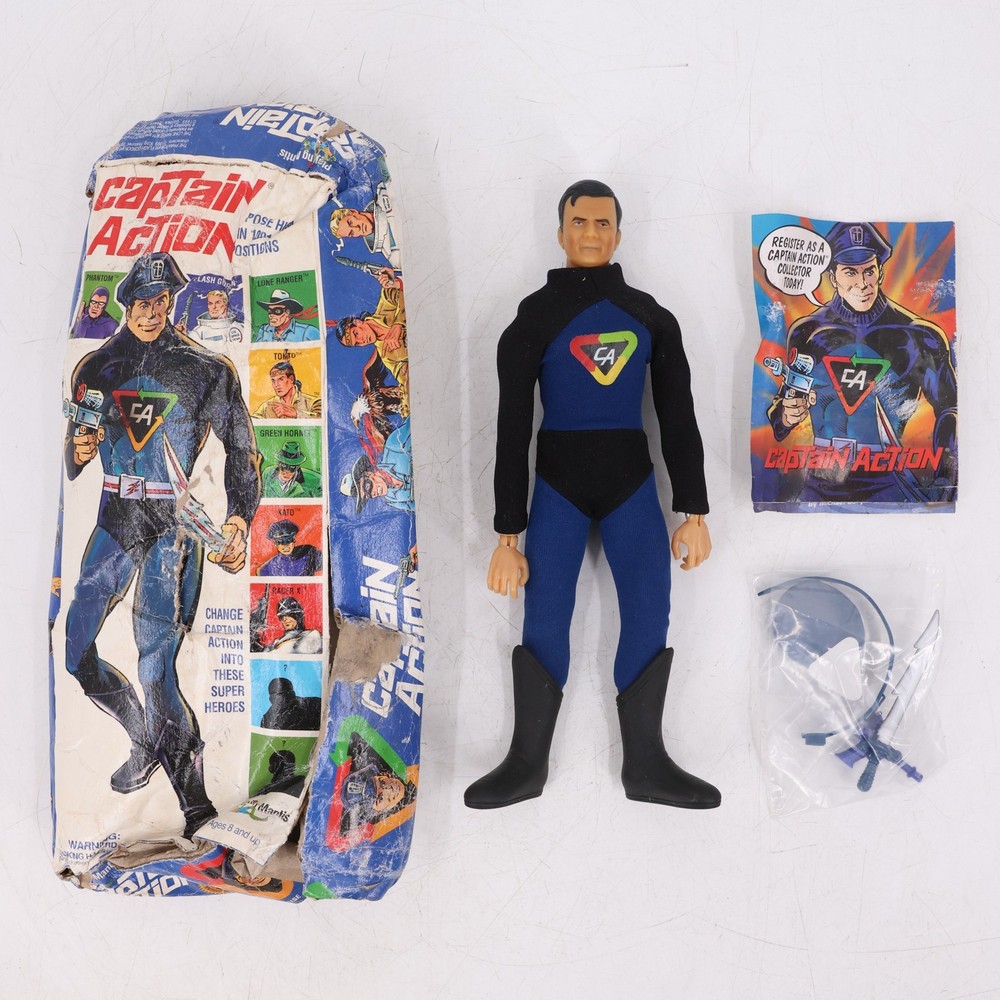 Vintage 1999 Playing Mantis 12” Captain Action Figure Diamond Select Retro Toy
