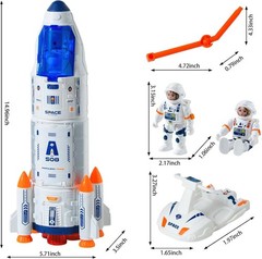 Rocket Ship, Space Shuttle Astronaut & Space Adventure Toys,Science Educational