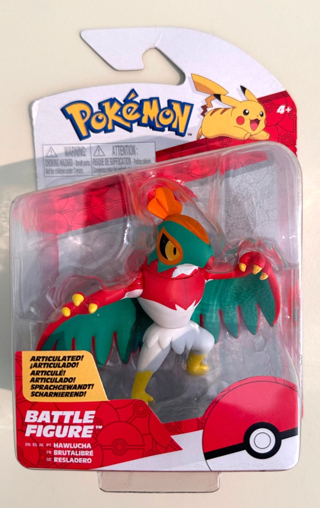 NIB Pokemon Battle Hawlucha Action Figure Toy 3″
