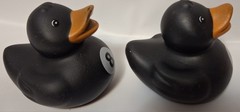 8 Ball Rubber Duck 2″ Toy Figure