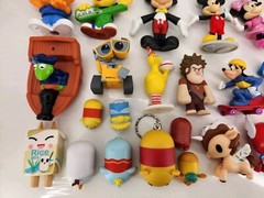 Lot Of 33 Small Figures Disney, Tsum, Sesame, Muppets + More. Vinyl & Plastic