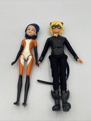 2 Miraculous Ladybug Dolls: Cat Noir 11″ Action Fashion Doll Figure Toy T4