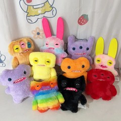Ugly Monster Plush Toy Human Teeth Stuffed Animal Halloween Decoration Doll