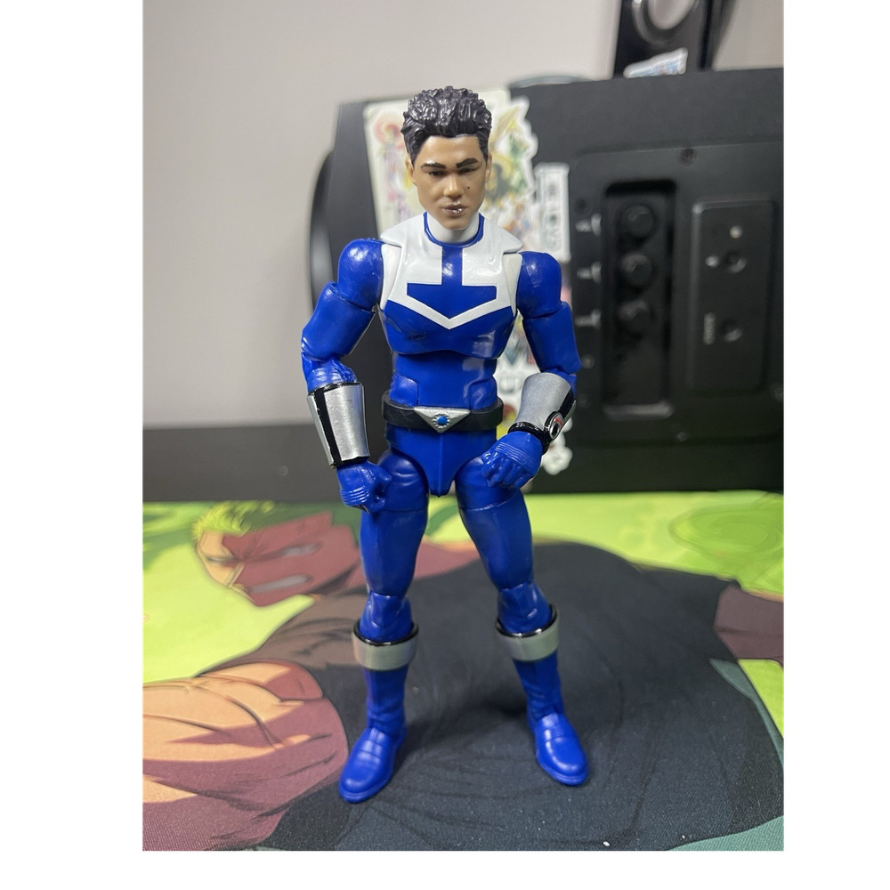 Hasbro Power Rangers Blue Ranger Action Figure Blue White Silver Plastic