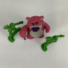 Disney Toy Story Lotso Huggin’ Bear Cane Green Army Men Soldiers Figures Bundle