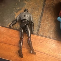 Black Gray Purple Articulated Action Figure Plastic