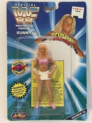 1996 Bend-Ems Just Toys SUNNY 5″ Action Figure ~ Vintage Bendable WWF Toy ~ New!