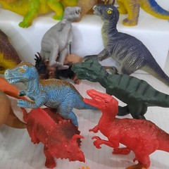 Dinosaurs Action Figures Lot Jurassic Toy Collection Set Science Junk Bundle VTG