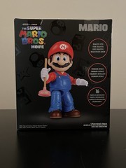 JAKKS Pacific Super Mario Movie Mario Fully Jointed Figure w/ Plunger