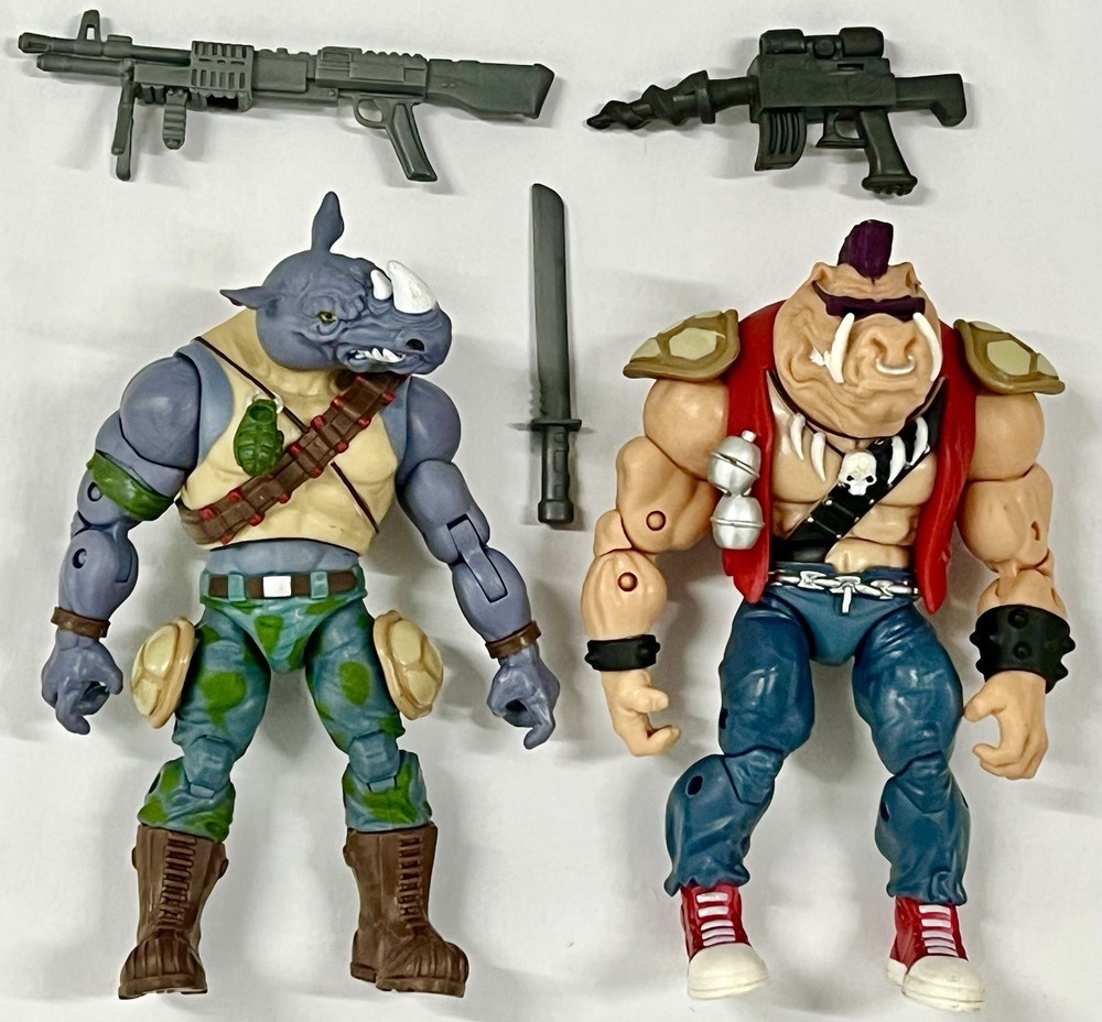 NINJA TURTLES action figure set Lot BEBOP and ROCKSTEADY 6″ TMNT Classics
