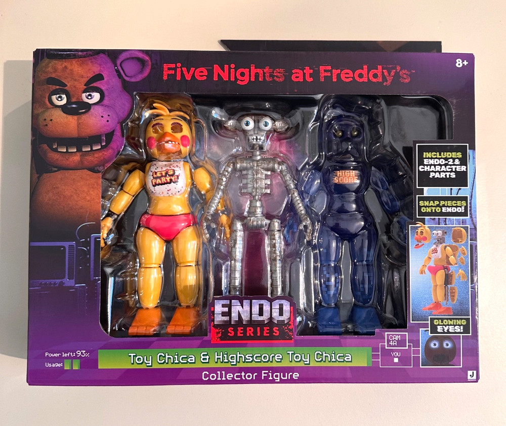 NIB Jazwares Endo Five Nights at Freddy’s Toy Chica 6″ & Highscore Toy Chica Toy