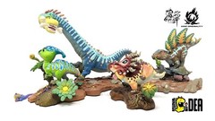Triceratops Dinosaurs Resin Figure Roaming Statue Designer Keep Originality