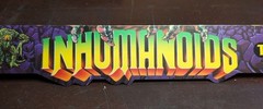 Vintage 1986 INHUMANOIDS Store Display Shelf Talker, Excellent Near Mint Cond