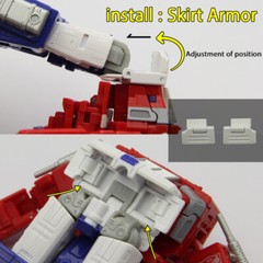 3D DIY Skirt Armor Upgrade Kit For SS-86 OP Prime Accessories – Leg Filler Set