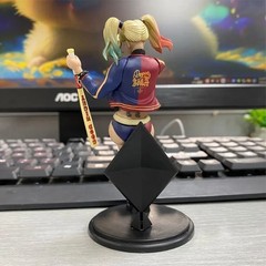 Harley Quinn Suicide Squad Figure DC Comics Baseball Bat Sitting Replica Toy