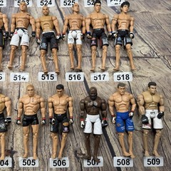 Huge Lot Jakks Pacific UFC Action Figures GSP Rampage BJ Penn Kimbo Hughes