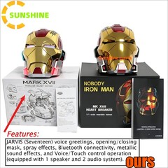 Iron Man MK17 Heart Breaker Helmet 1/1 Wearable English Voice-controll Mask Toy