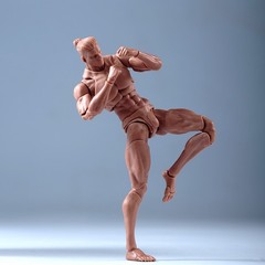 USA Romankey X COWL 1/12 Dark Male Head Body Flexible Jointed 6in Action Figure