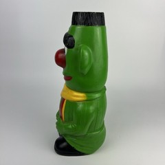 Vintage Sesame Street Bert Bank 1971 Vinyl Plastic Coin Bank Green