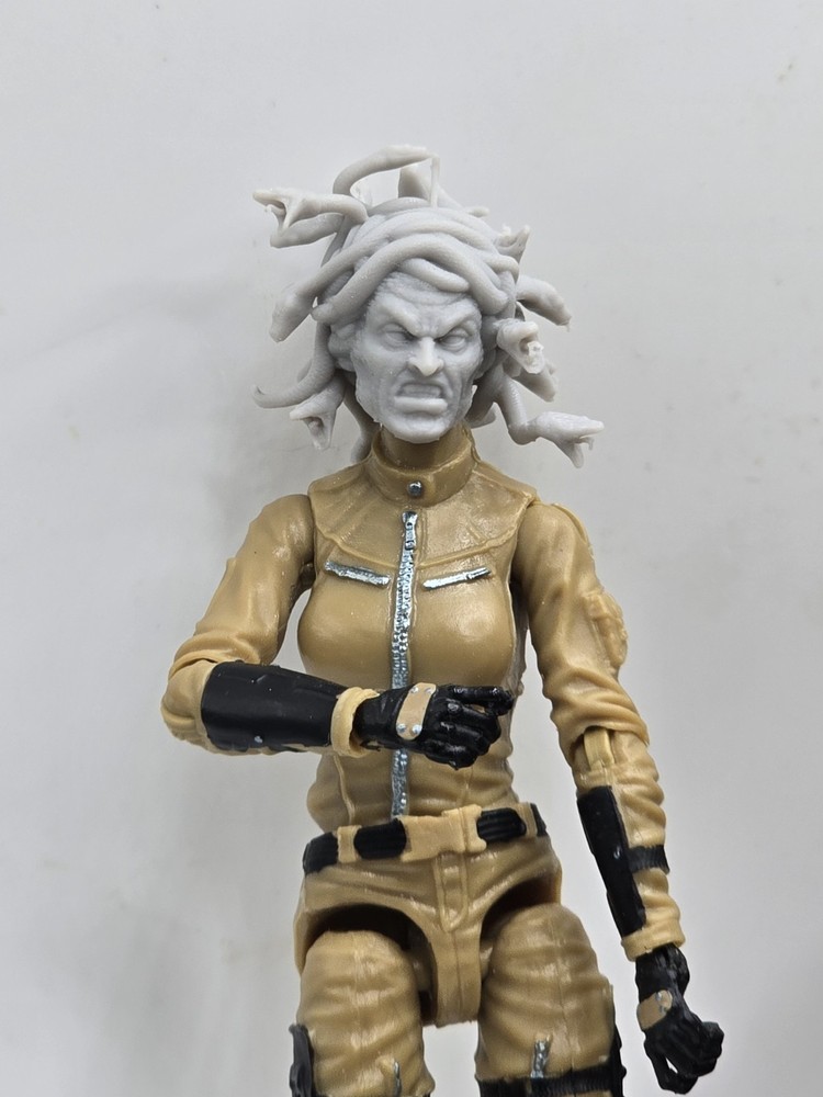 3d Print CLASH MEDUSA HEAD #1 1:18 3 3/4″ GI Joe 25th Anniversary B115