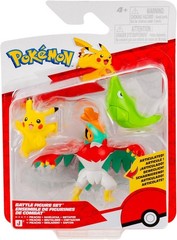 Pokémon Battle Figure 3 Pack – Features 2-Inch Metapod (with Stand) and Pikachu