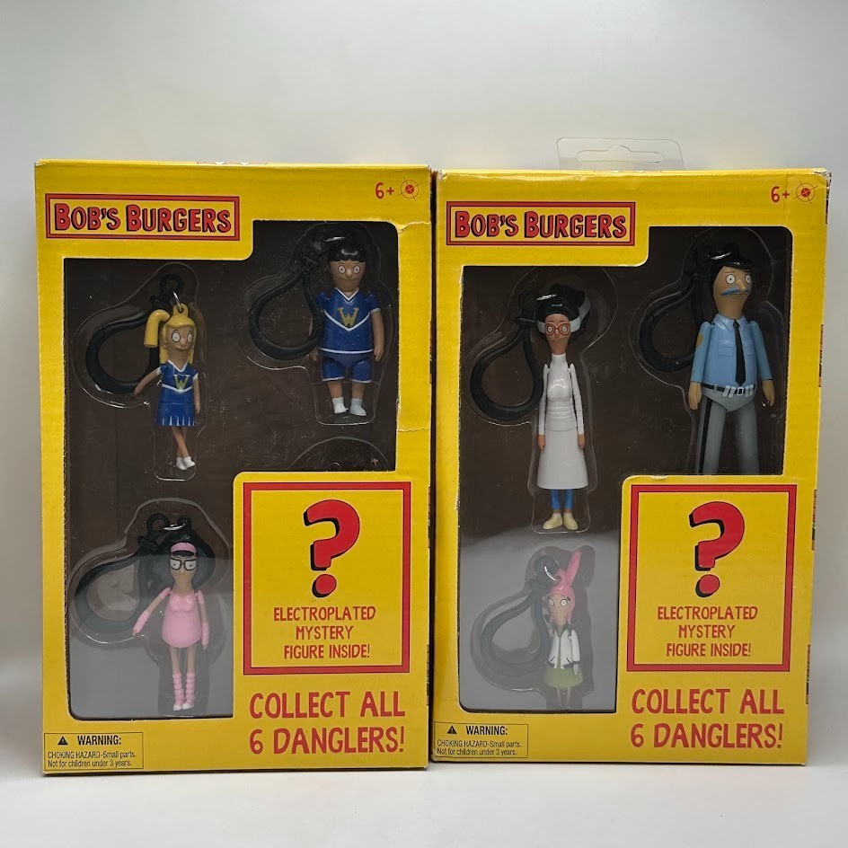 Bob’s Burgers Danglers 2 Different Boxes maybe With Electroplated Figures