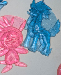 8x Cookie Run Plastic Flat Figures Ddakji Sun Wai Lot Sparkle