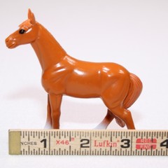 Horse Animal Toy Light Brown Mare PVC Action Figure 3.5″ Unbranded