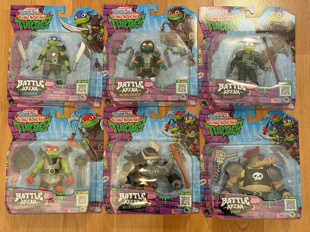 Teenage Mutant Ninja Turtles Battle Arena 6 Leo/Don/Raph/Mike/Bebop/Rocksteady